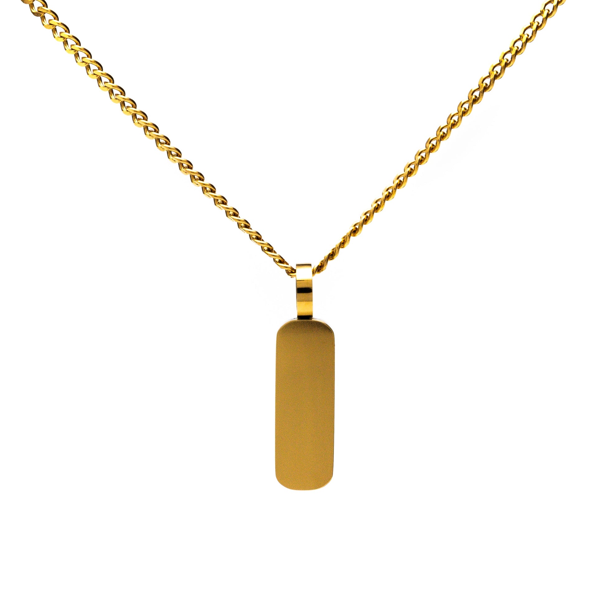Axis Gold Pendant Necklace