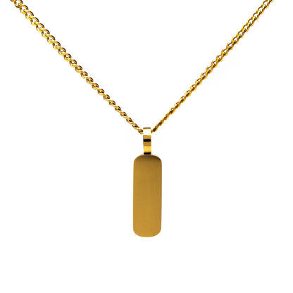 Axis Gold Pendant Necklace