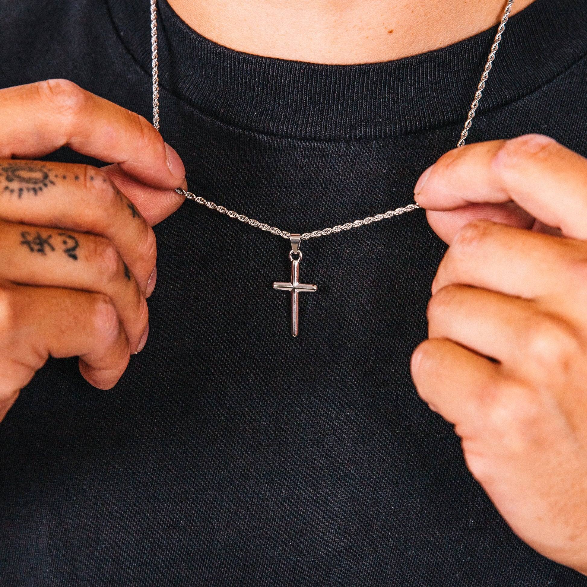 Faith Cross Pendant Detail