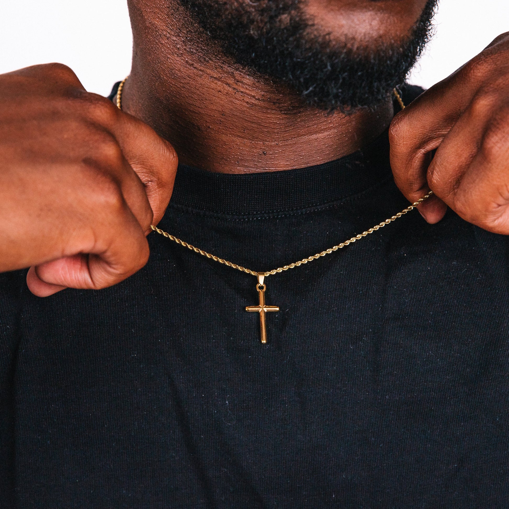 Faith Gold Cross Detail 4