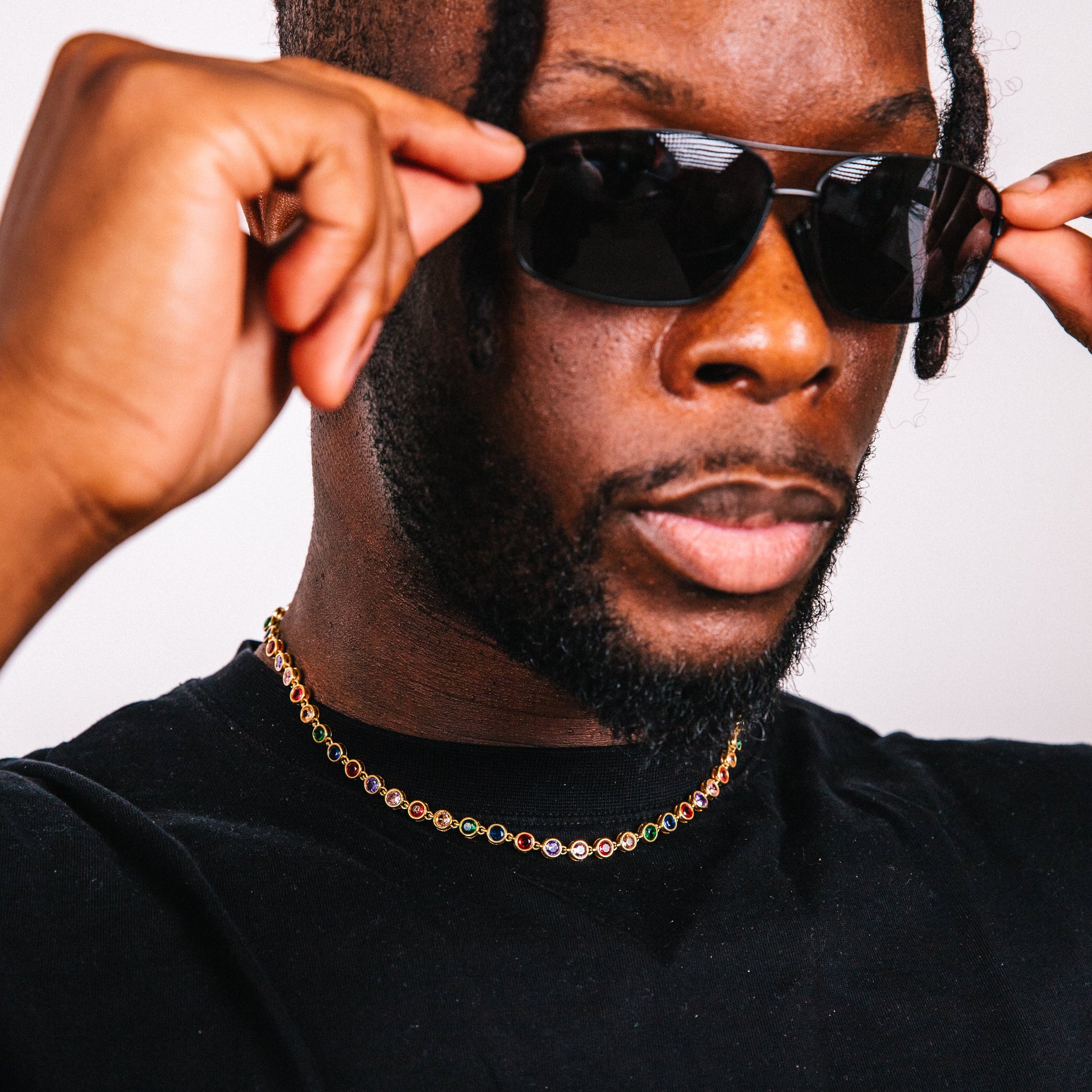 Cristallo Chain Gold Detail