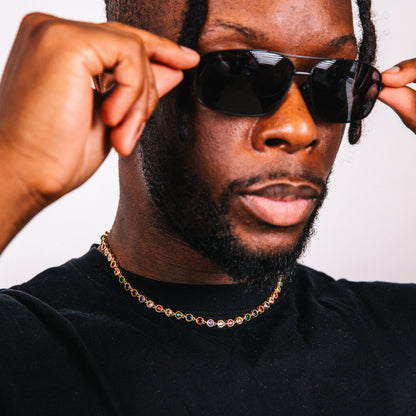 Cristallo Chain Gold Detail