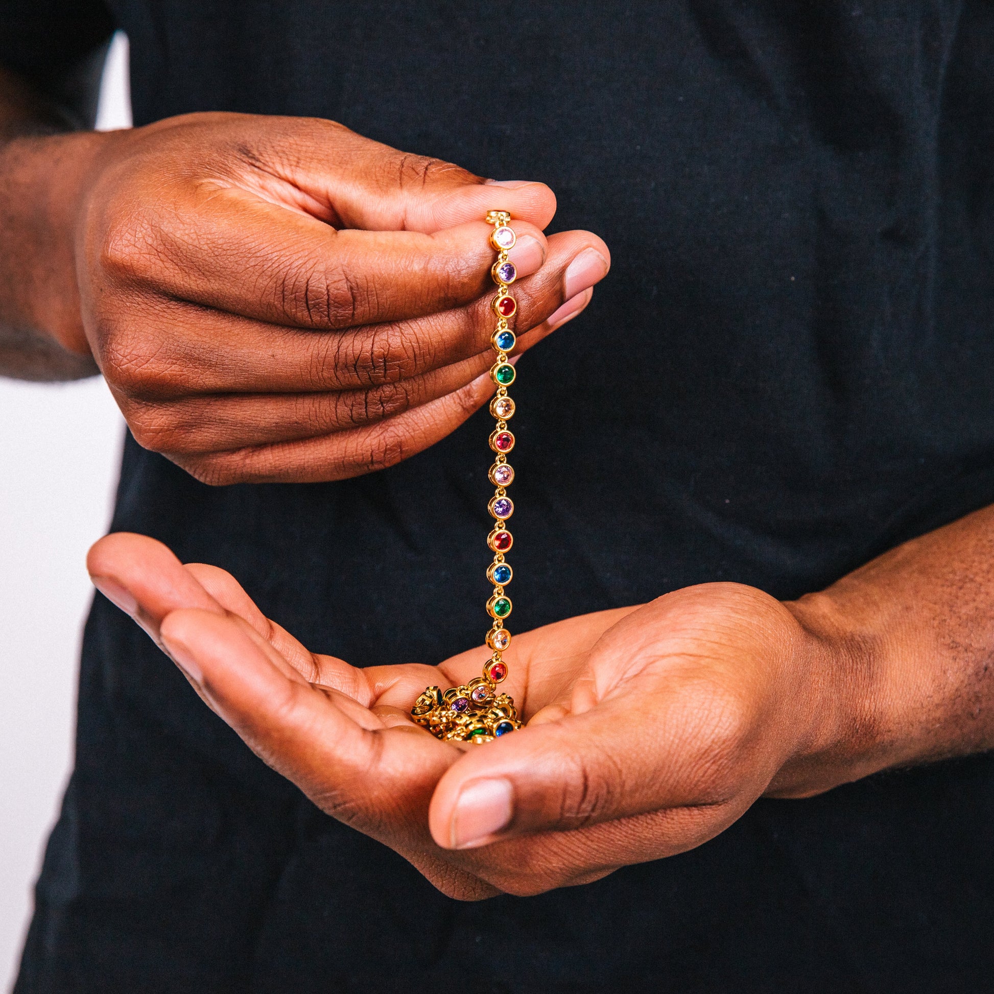 Cristallo Chain Gold Detail 2