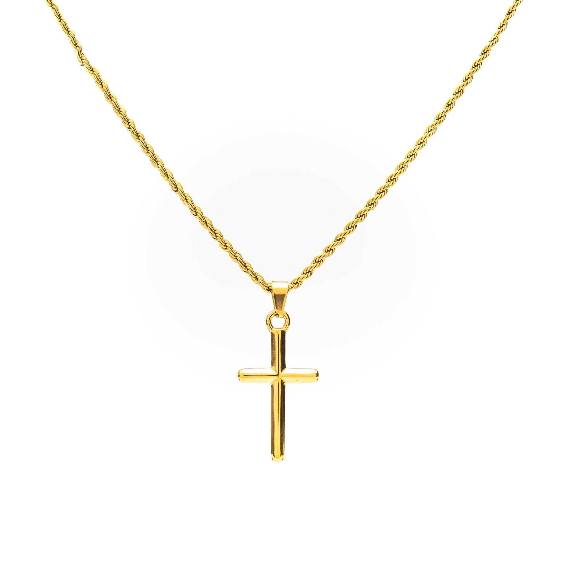 Faith Gold Cross Pendant Necklace