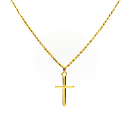Faith Gold Cross Pendant Necklace