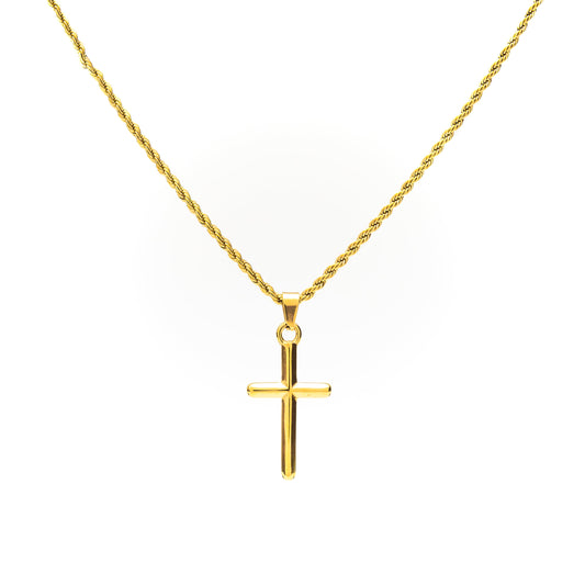 Faith Gold Cross Pendant Necklace