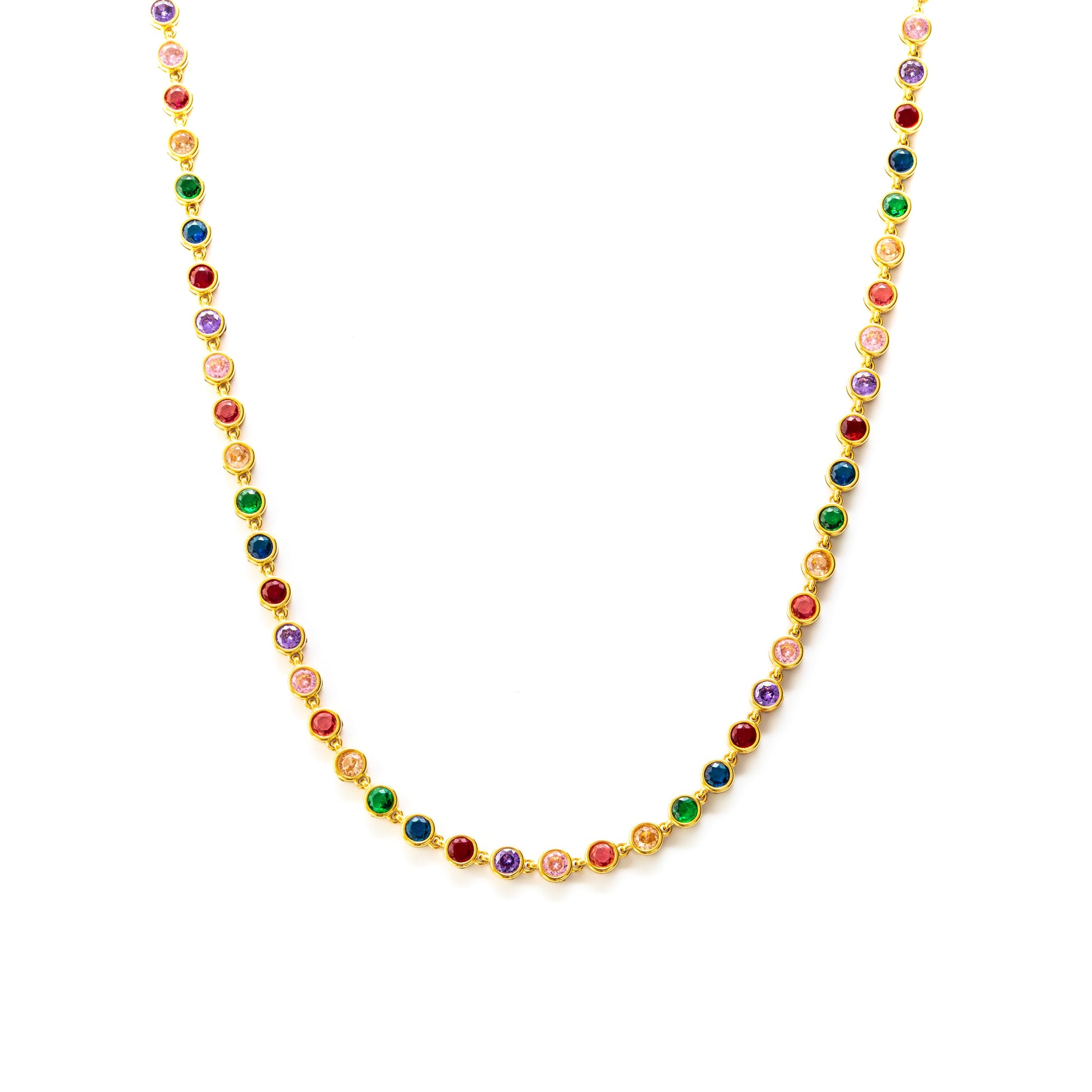 Cristallo Chain Gold Necklace