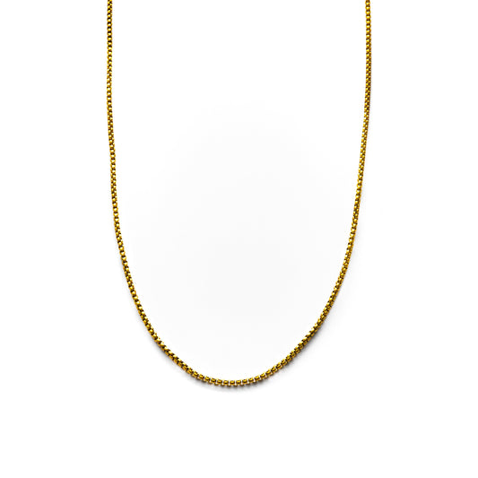 Gridline Gold Chain Necklace