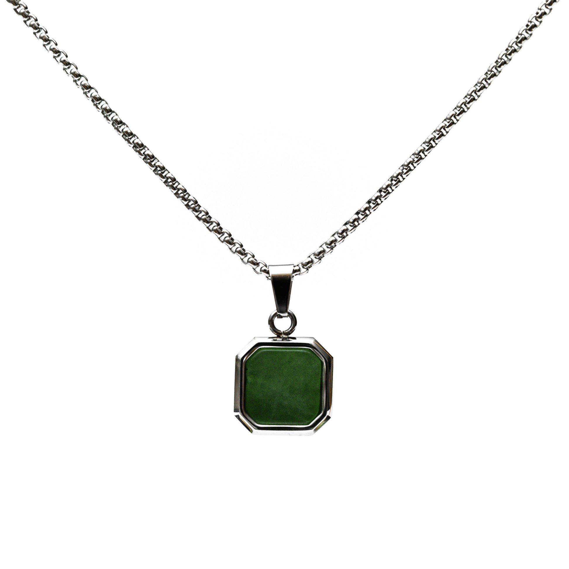 Green Icon Pendant Necklace