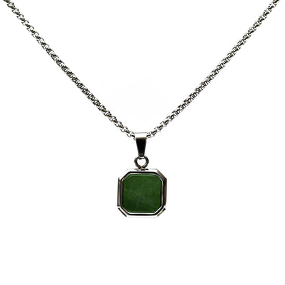 Green Icon Pendant Necklace
