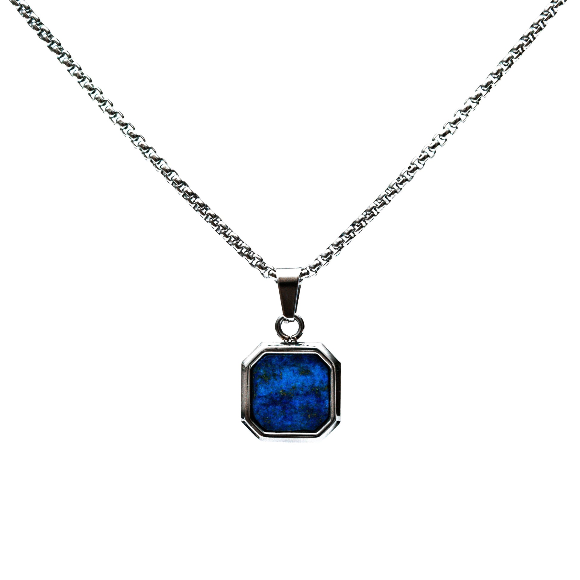 Blue Icon Pendant Necklace