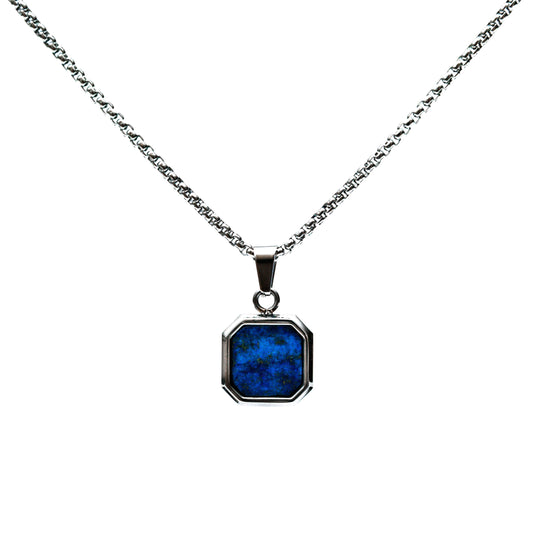 Blue Icon Pendant Necklace