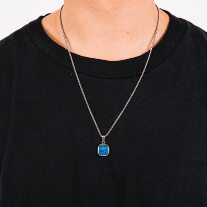 Blue Icon Pendant Detail