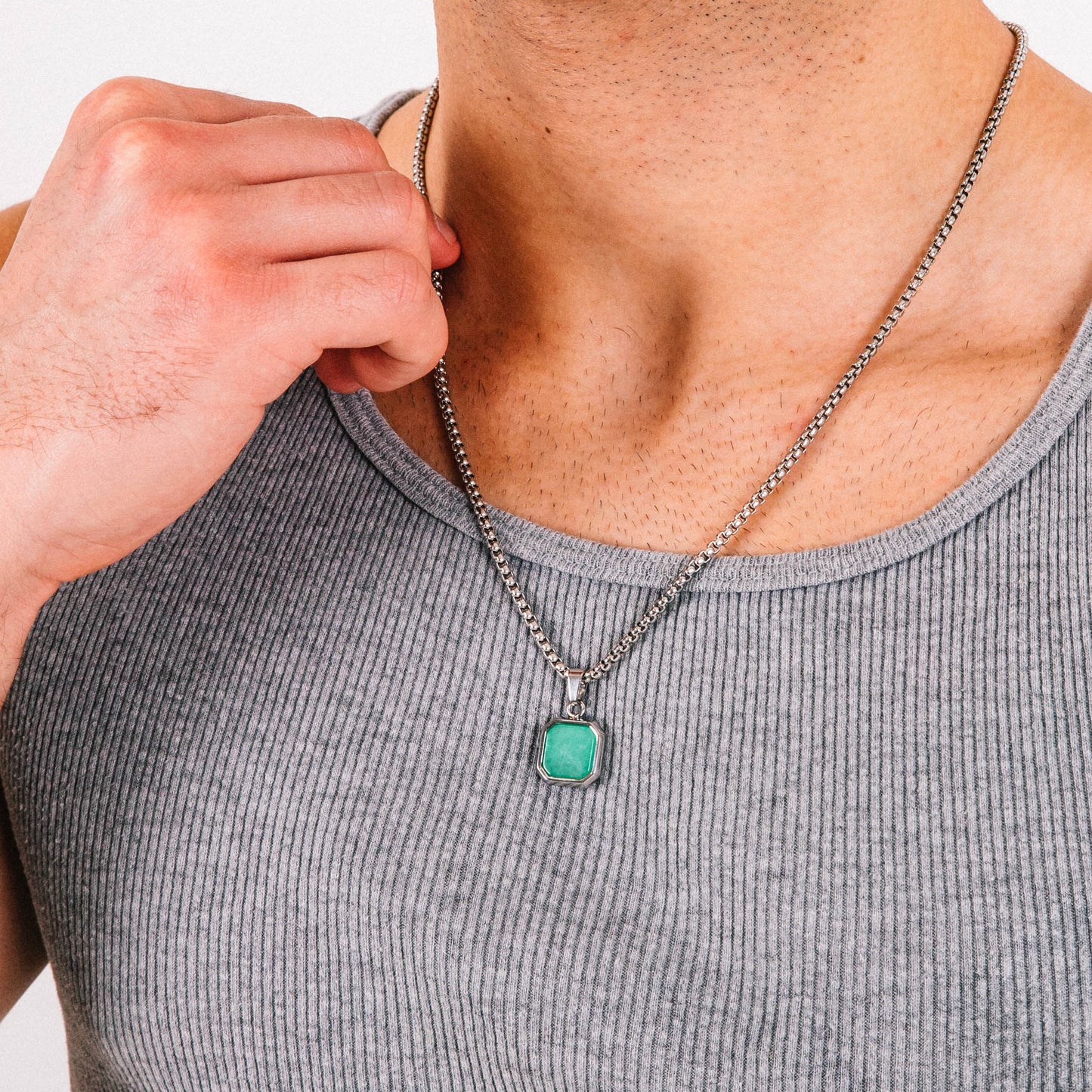 Green Icon Pendant Detail