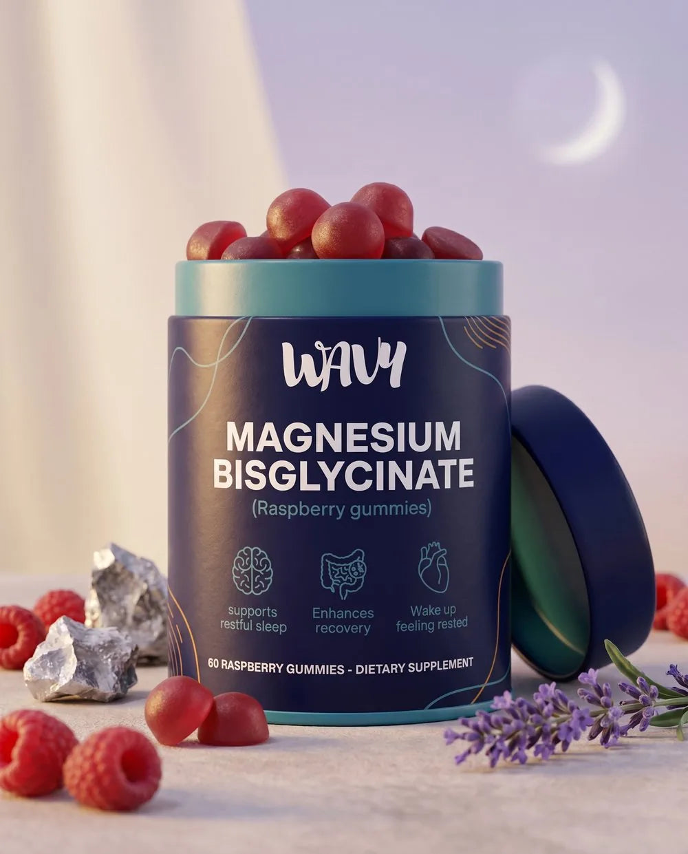 WAVY Magnesium Bisglycinate Gummies best price single bottle